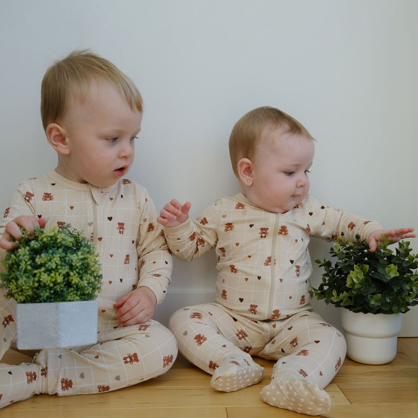 Checkers Bear Pajamas 0-30m