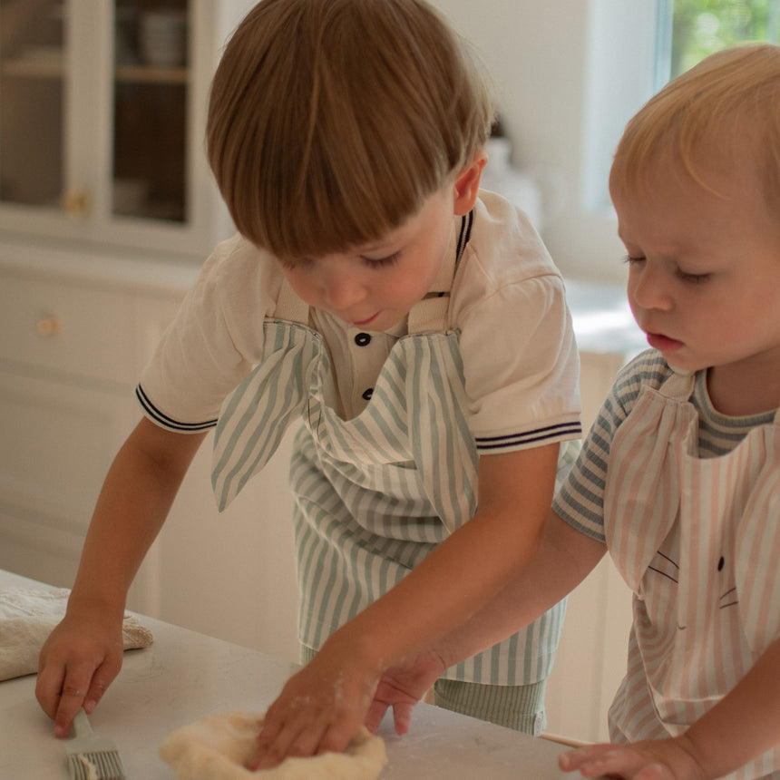 Mini Chef Bunny Apron - Sage