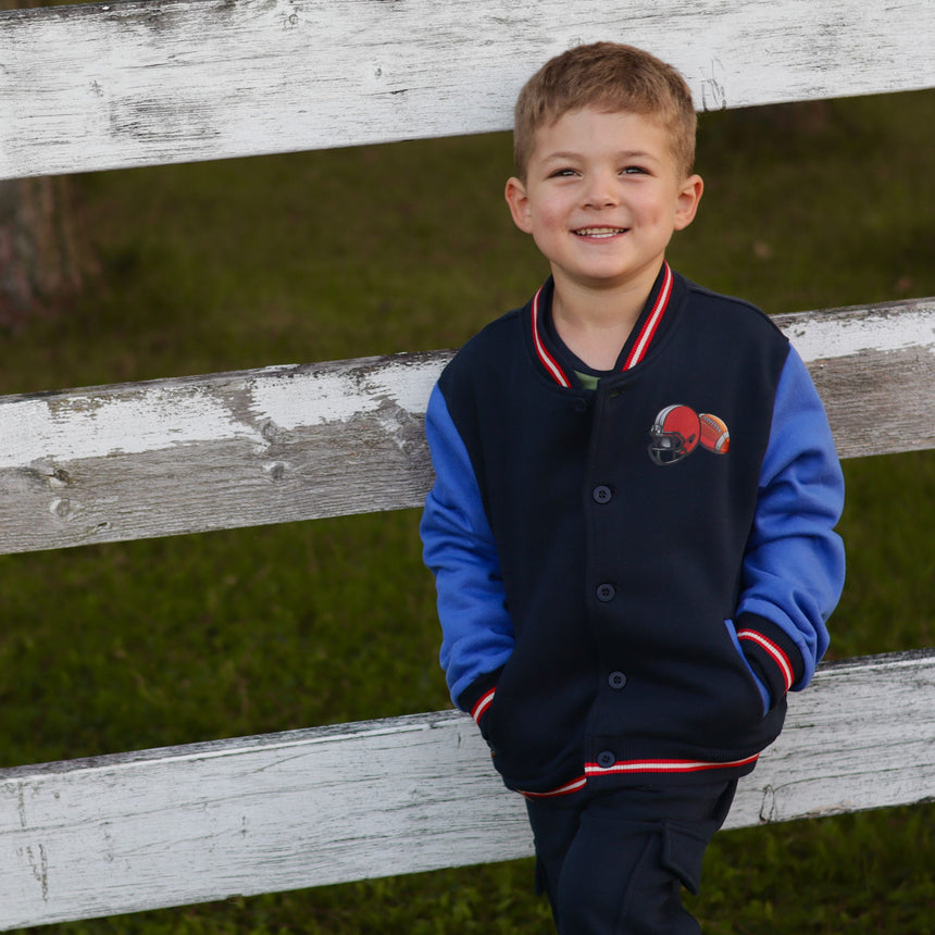 Veste Varsity Recrue 2-8ans-Chat Botte-CHI-2265433C-CLÉMENT