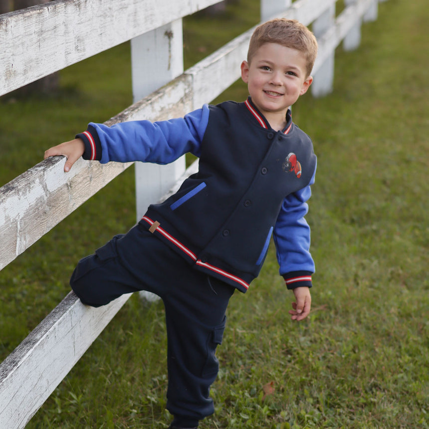 Veste Varsity Recrue 2-8ans-Chat Botte-CHI-2265433C-CLÉMENT
