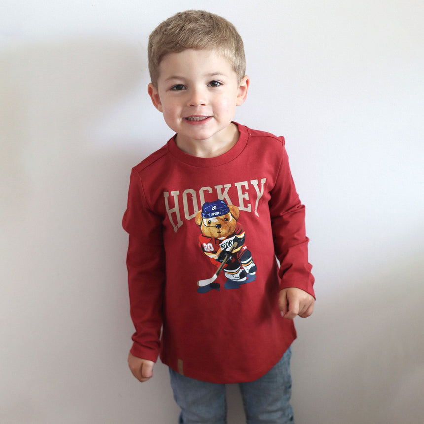 T-Shirt Manches Longues Académie Hockey 2-10ans