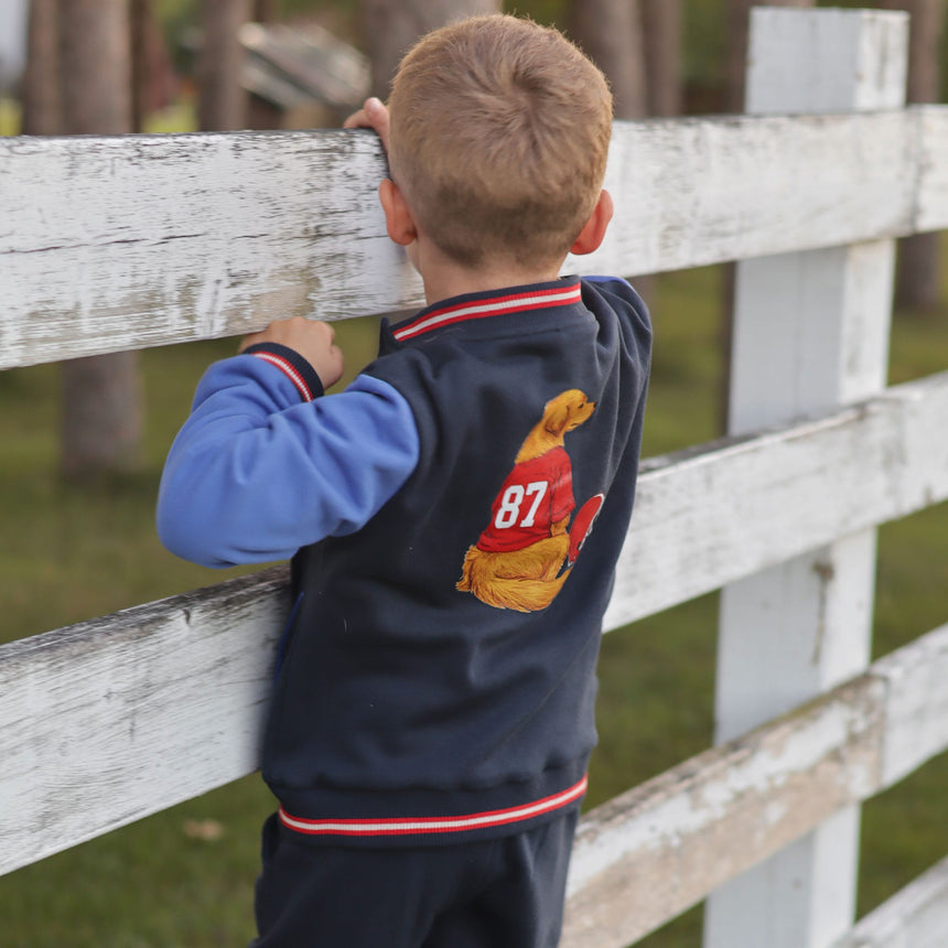 Veste Varsity Recrue 2-8ans-Chat Botte-CHI-2265433C-CLÉMENT