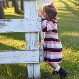 Robe Rayée Jardin D'amour 2-8ans-Chat Botte-CHI-2262459C-CLÉMENT