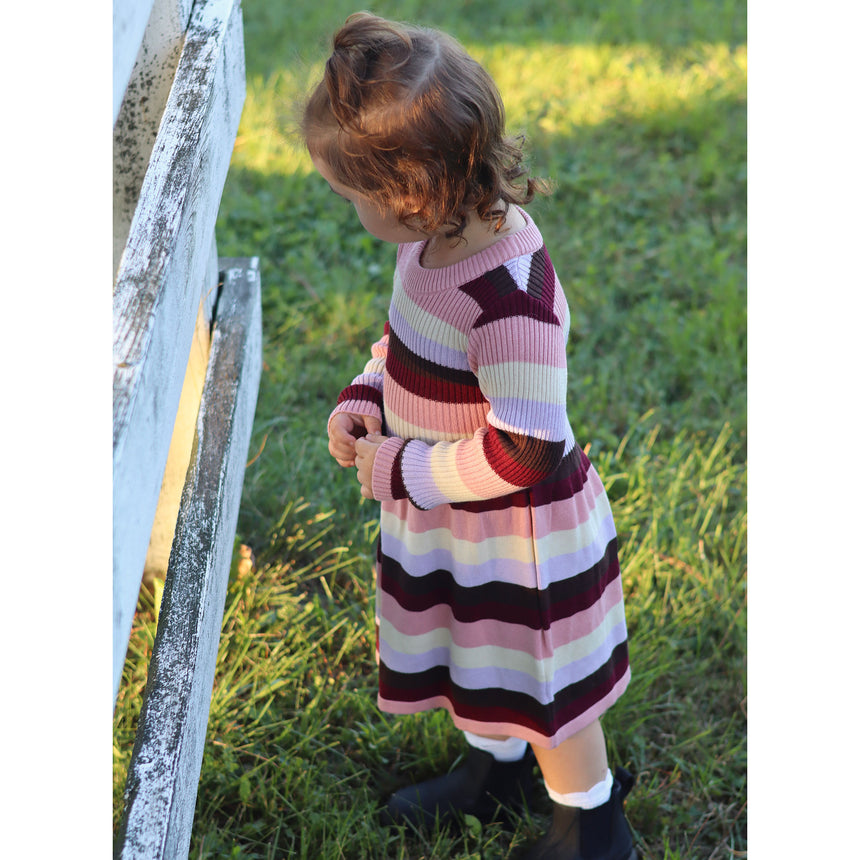Robe Rayée Jardin D'amour 2-8ans-Chat Botte-CHI-2262459C-CLÉMENT