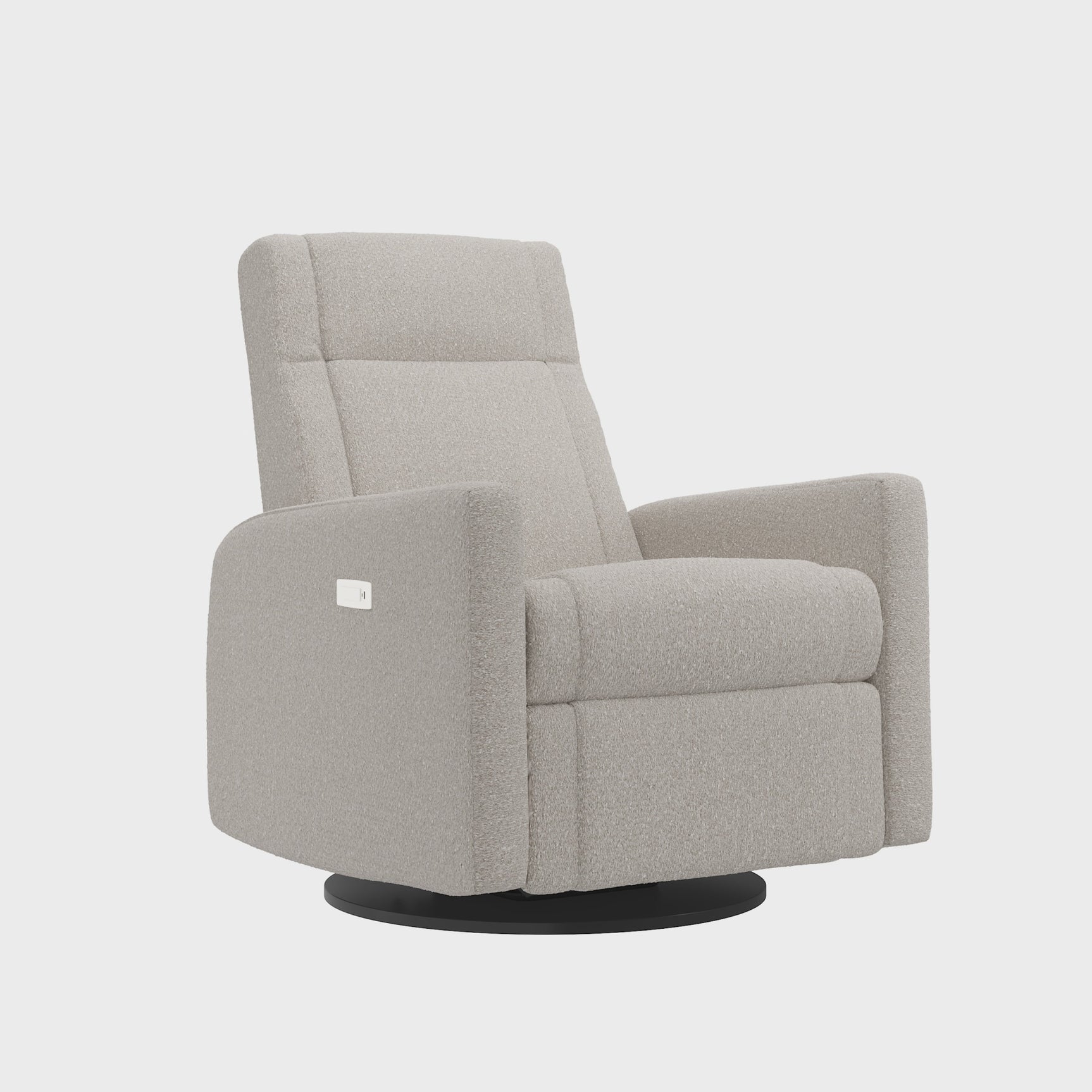 Grand Fauteuil Berçant et Pivotant Nelly avec Mécanisme Électrique - Beyond Sheep Vanilla