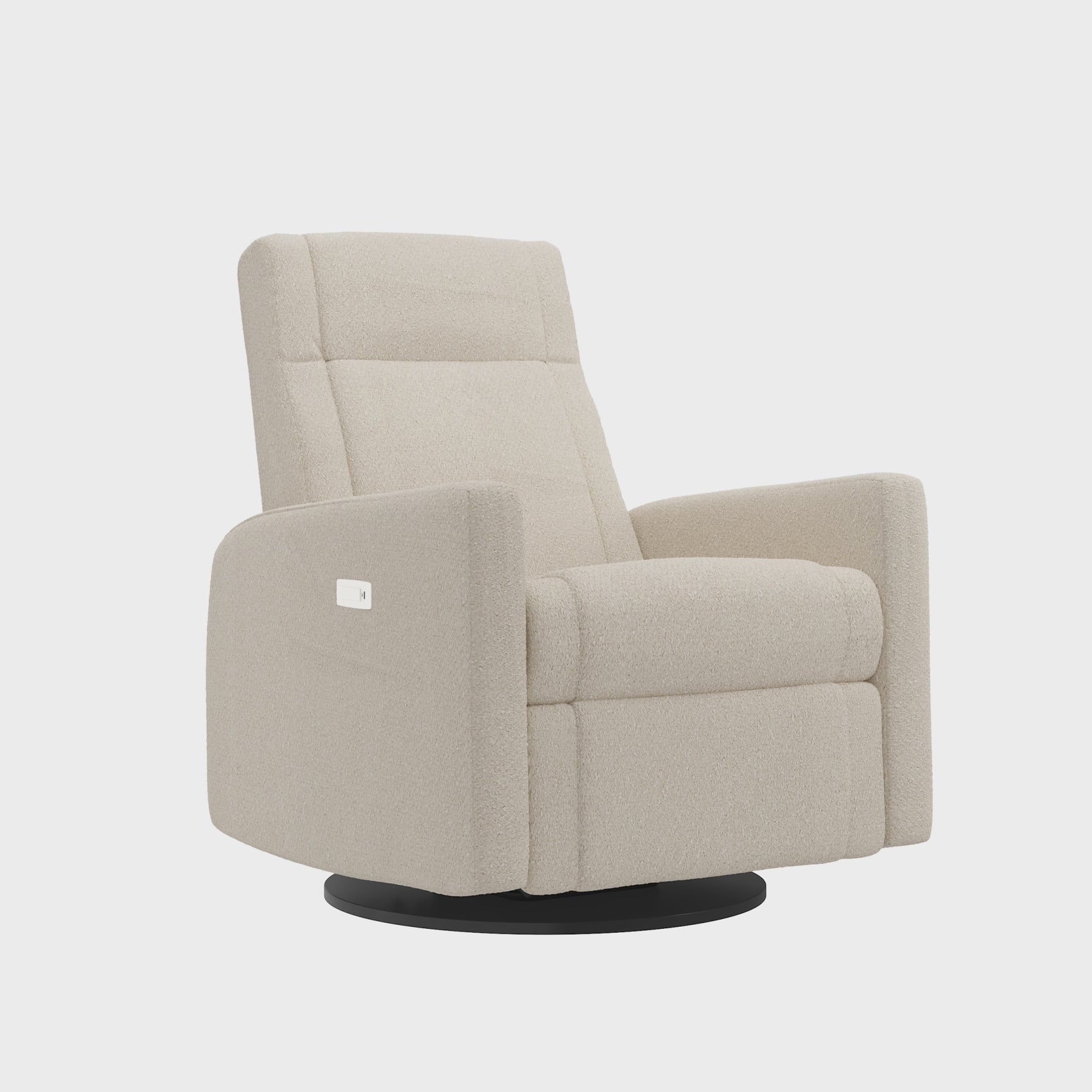 Grand Fauteuil Berçant et Pivotant Nelly avec Mécanisme Électrique - Beyond Sheep Cream